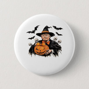 Halloween Spooky Pumpkin 6 Cm Round Badge