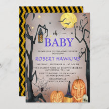 Halloween Spooky Pumpkin Baby Shower