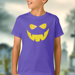 Halloween Spooky Pumpkin Face Kids T-Shirt