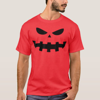 Halloween Spooky Pumpkin Jack O Lantern Face Funny T-Shirt