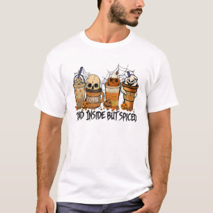 Halloween Spooky Pumpkin Latte Spice, Dead Inside T-Shirt