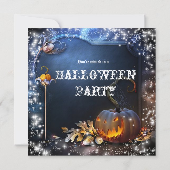 Halloween Spooky Pumpkin Magic Party Invitation (Front)