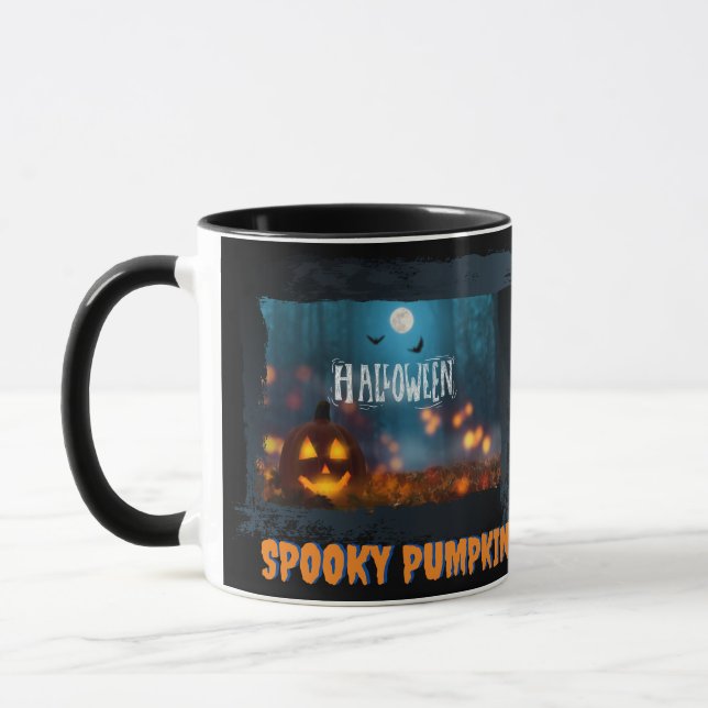 HALLOWEEN SPOOKY PUMPKIN MUG (Left)