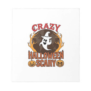 Halloween Spooky Pumpkin Retro Engraved Texture_1 Notepad