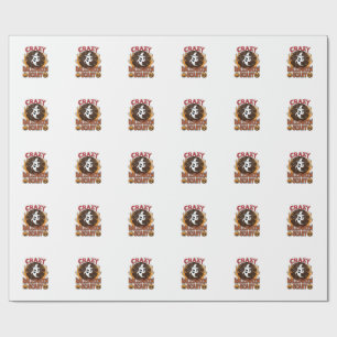 Halloween Spooky Pumpkin Retro Engraved Texture_1 Wrapping Paper