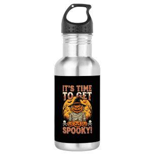 Halloween Spooky Pumpkin Scarecrow Vintage 532 Ml Water Bottle