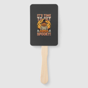 Halloween Spooky Pumpkin Scarecrow Vintage Hand Fan