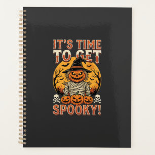 Halloween Spooky Pumpkin Scarecrow Vintage Planner