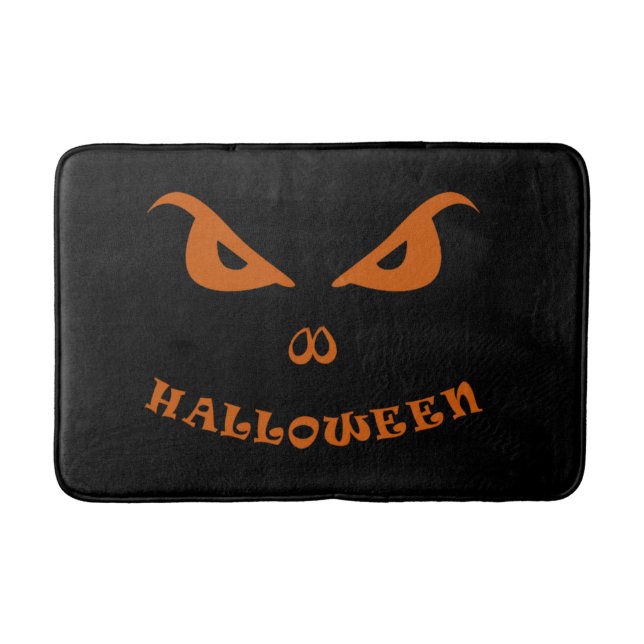Halloween spooky scary face bath mat (Front)
