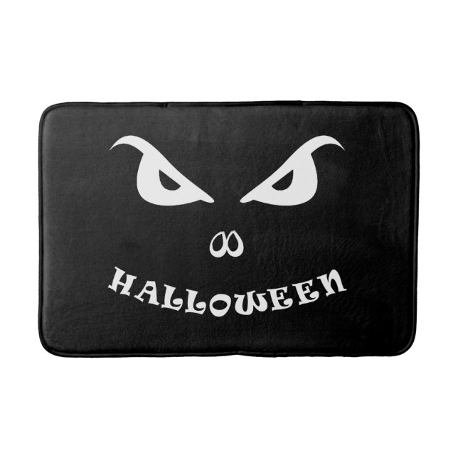 Halloween spooky scary face bath mat (Front)