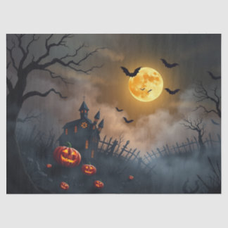 Halloween Spooky Scene Fantasy Tissue Pap Tissue Paper