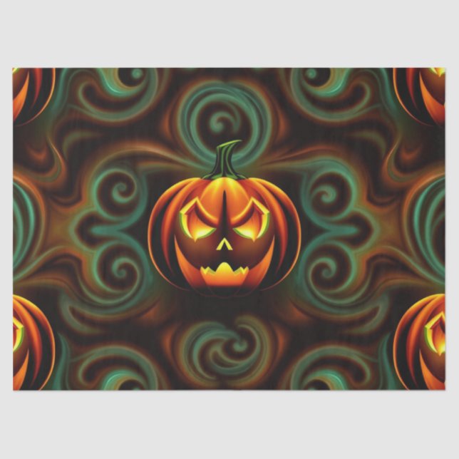 Halloween Spooky Scene Fantasy  Tissue Pap Tissue Paper (Front)