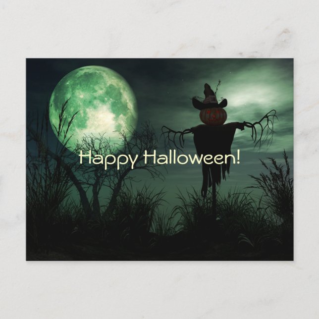 Halloween Spooky Scenes Postcard (Front)