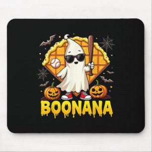 Halloween Spooky Season Boonana Cute Ghost Nana Mouse Pad