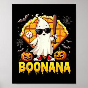 Halloween Spooky Season Boonana Cute Ghost Nana Poster