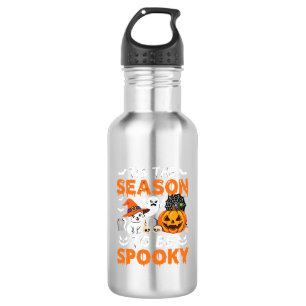 Halloween Spooky Season Cat Ghost Pumpkin 532 Ml Water Bottle