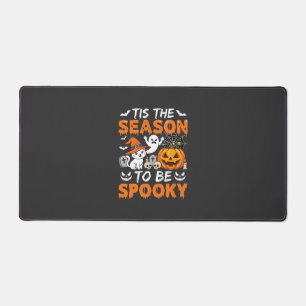 Halloween Spooky Season Cat Ghost Pumpkin Desk Mat