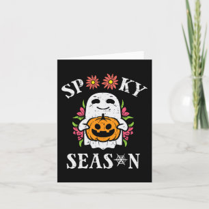 Halloween Spooky Season Ghost Retro Costume Women  Card