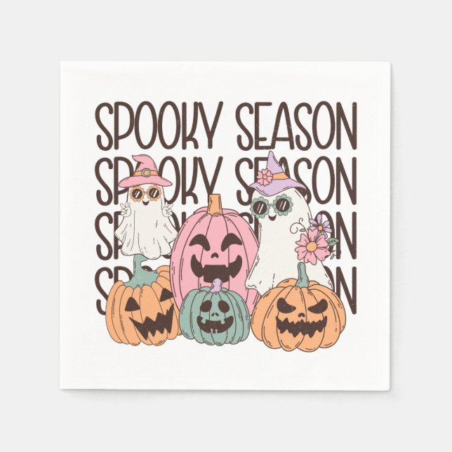 Halloween Spooky Season Napkin (Front)