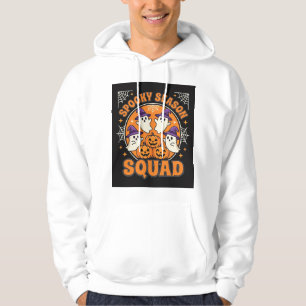 Halloween Spooky Season Squad Ghost Pumpkin Design Hoodie