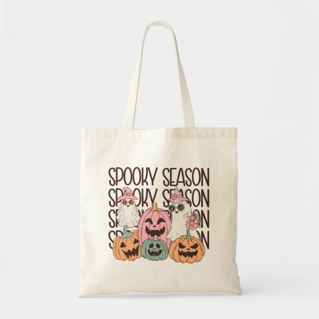 Halloween Spooky Season Tote Bag (Front)