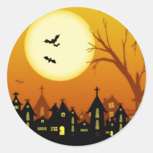 Halloween Spooky Silhouettes Sticker