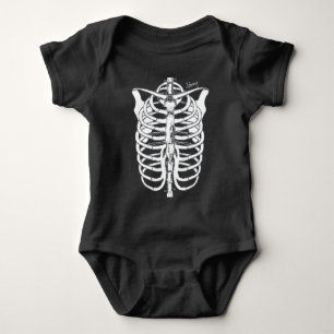 Halloween Spooky Skeleton Baby Newborn Cute Bodysuit