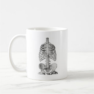 Halloween Spooky Skeleton Bones Rib Cage Coffee Mug