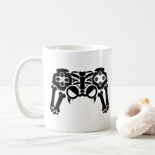 Halloween Spooky Skeleton Gamer Controller Gaming Coffee Mug