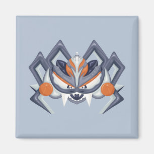Halloween Spooky Spider / King of Pumpkin Magnet