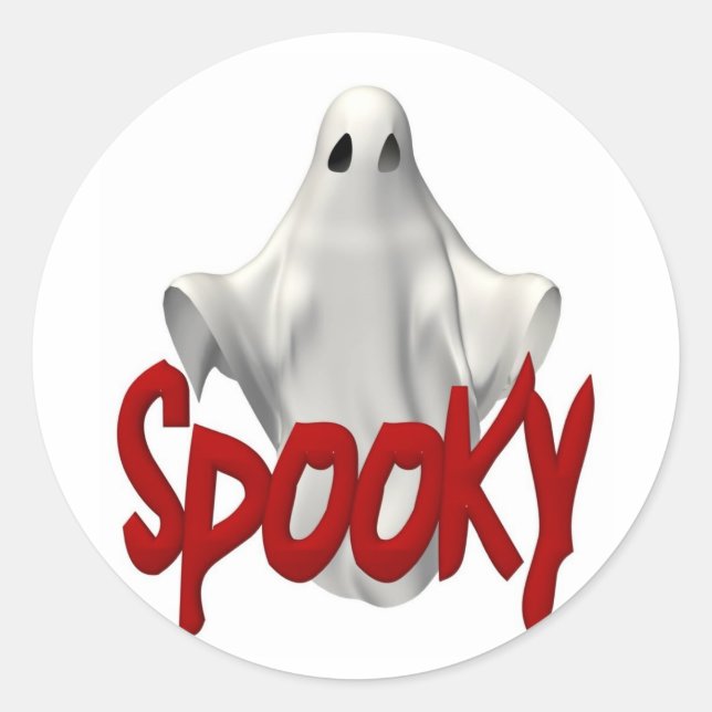 Halloween Spooky Sticker (Front)