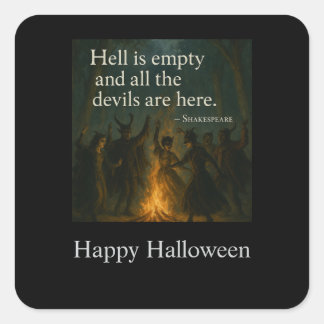 Halloween Spooky Stickers - Hell is Empty