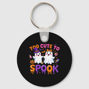 Halloween Spooky Tee Funny Too Cute To Spook Cute Key Ring