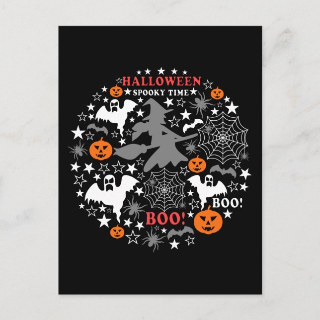 Halloween Spooky Time Postcard (Front)