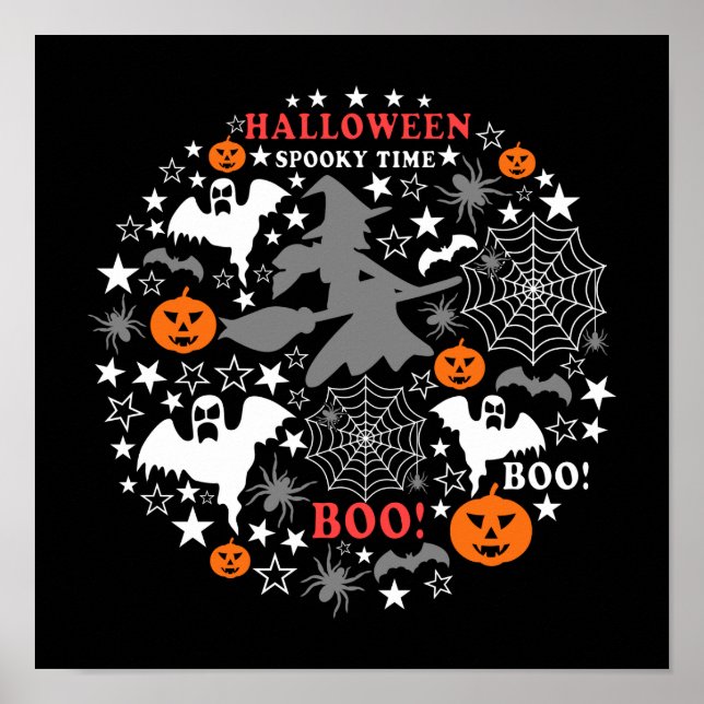 Halloween Spooky Time Poster (Front)