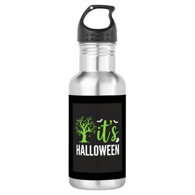 Halloween Spooky Tree Bats Vector Design_1 532 Ml Water Bottle (Front)