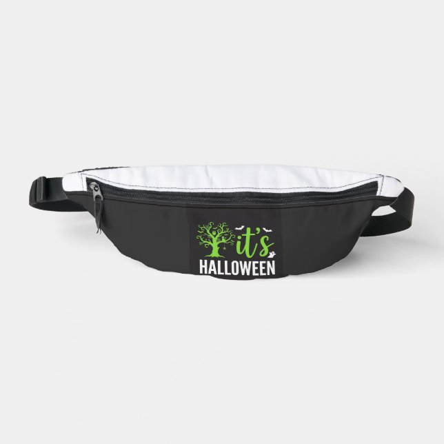Halloween Spooky Tree Bats Vector Design_1 Bum Bags (Front)
