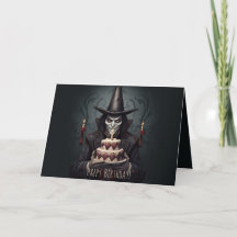 Halloween Spooky Vampire Birthday Card