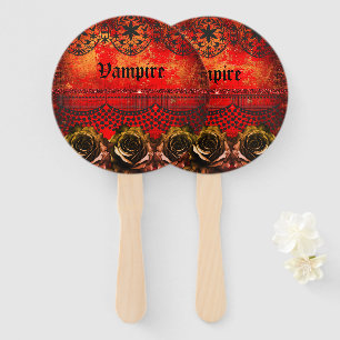 Halloween spooky vampire party hand fan