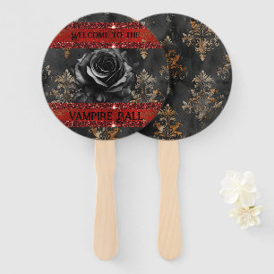 Halloween spooky vampire party hand fan