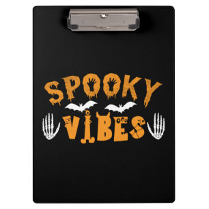 Halloween Spooky Vibes Birthday Clipboard