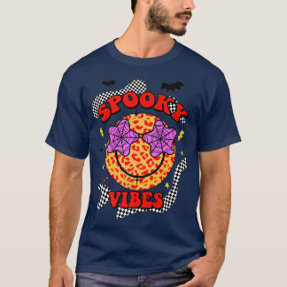 Halloween Spooky Vibes Cool Retro 70s Premium  T-Shirt