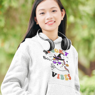 Halloween Spooky Vibes Retro cute unicorn ghost