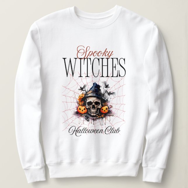Halloween Spooky Witches Sweatshirt (Design Front)