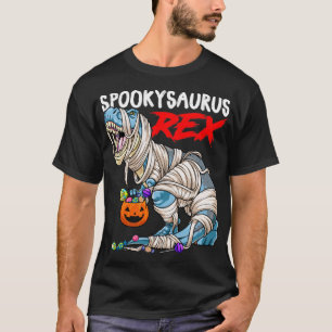 Halloween Spookysaurus Rex Scary Mummy Dinosaur TR T-Shirt