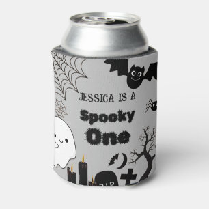 Halloween Sppoky One First Birthday party Can Cooler