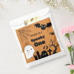 Halloween Sppoky One First Birthday party Favour Bags<br><div class="desc">Spooky one  halloween favours bag!" This is ideal for an October birthday or a spooky party. The template is ready for you to modify,  and there are related things in my store,  under the eerie Halloween collection.</div>