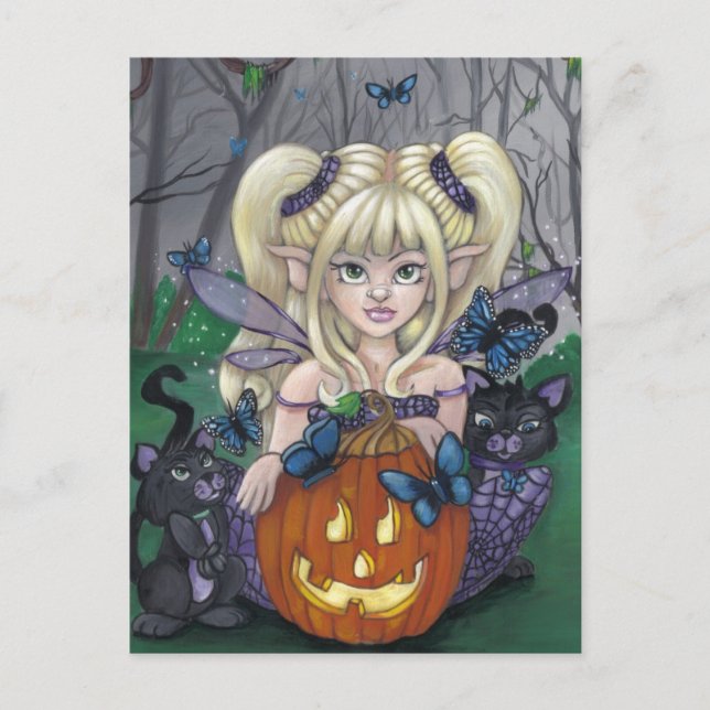 "Halloween Sprite" postcard (Front)