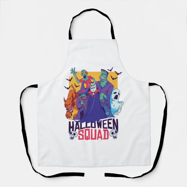 Halloween Squad  Apron (Front)