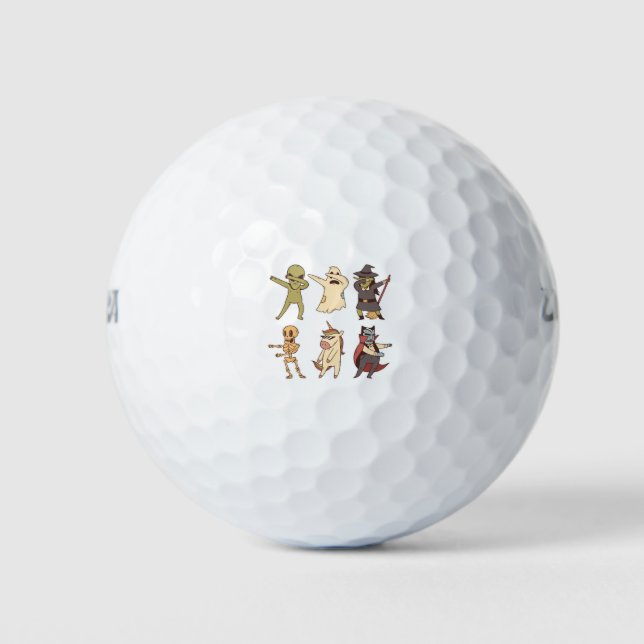 Halloween Squad Dab Dancers Golf Balls (Front)